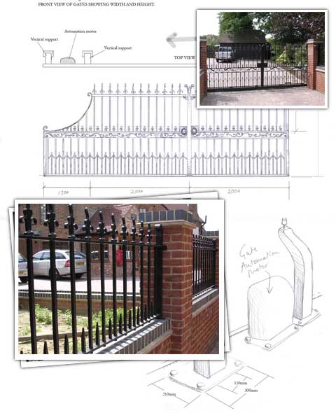 Ottershaw Sliding Gate drawings