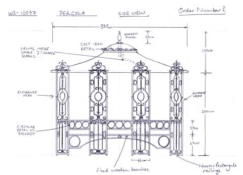 French Pergola Drawing