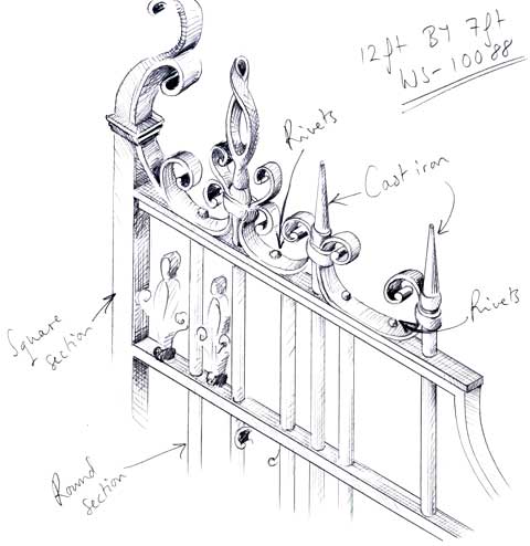 19C Gate drawing