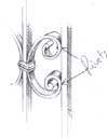 Detail drawing of Georgian Arch top Gate