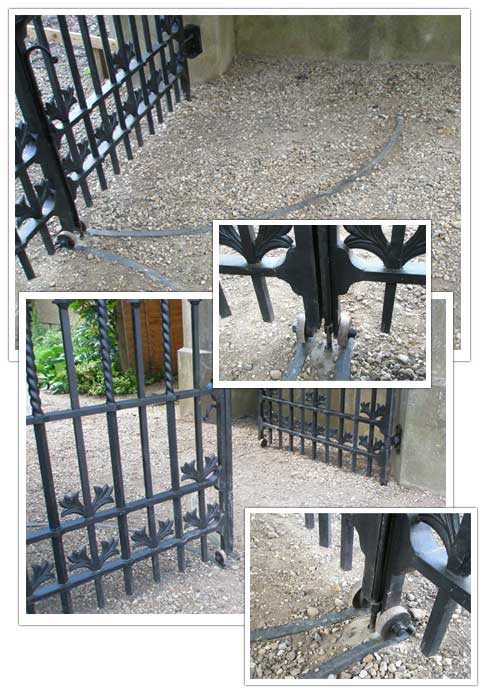 Knebworth Gate runner detail