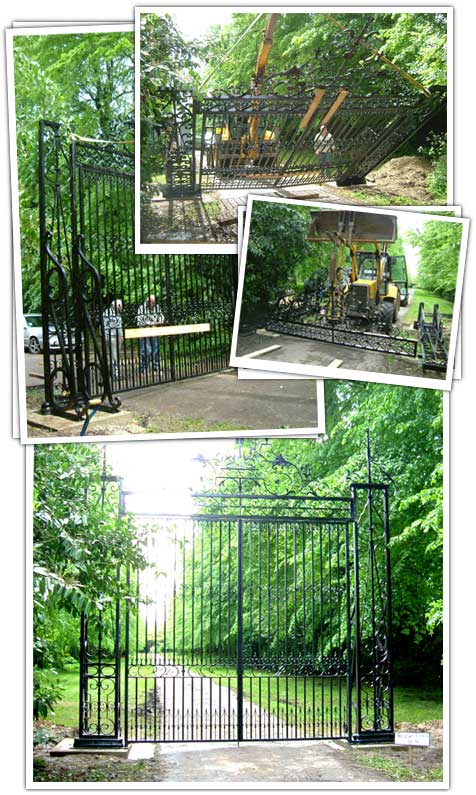 Instillation of the Cheveley Rectory Gates