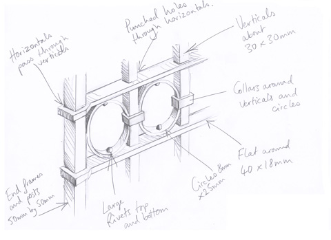 Manson Railing detail drawing